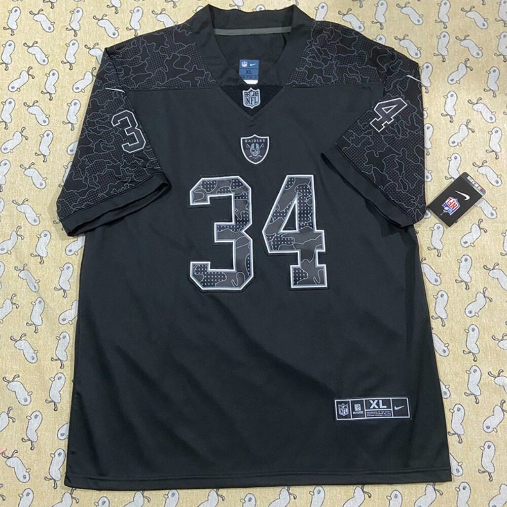 Nfl Black Jersey #34 Jackson